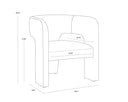 ISIDORE LOUNGE CHAIR - MEG GOLD