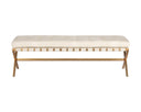Corden Bench - SMALL GOLD BRAVO CREAM