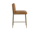 LATHAN COUNTER STOOL - TAN LEATHER