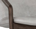 CINELLI LOUNGE CHAIR - DISTRESSED BROWN SALOON LIGHT GREY LEATHER