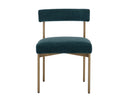 SENECA DINING CHAIR - ANTIQUE BRASS DANNY TEAL