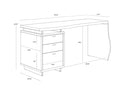 LEWIS DESK - GREY