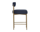 SENECA COUNTER STOOL - ANTIQUE BRASS ARENA NAVY