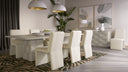 KEZNA TABLE LAMP - WHITE MARBLE MATTE WHITE