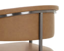 MARRIS COUNTER STOOL - GUNMETAL MILLIKEN COGNAC