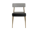 ASHWIN STACKABLE DINING CHAIR - BRAVO BLACK HELIOS CHECK BLACK