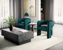 ISIDORE LOUNGE CHAIR - MEG TEAL