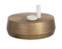 CREED COFFEE TABLE - LARGE ANTIQUE GOLD