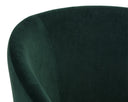 THATCHER DINING ARMCHAIR - BLACK DEEP GREEN SKY