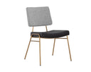 BRINLEY DINING CHAIR - GOLD NIGHTFALL BLACK CHACHA GREY
