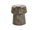 BRIE END TABLE - MARBLE LOOK DARK EMPERADOR