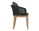 CAPRI DINING ARMCHAIR - NATURAL GRACEBAY GREY