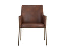 BERNADETTE DINING ARMCHAIR - BRAVO COGNAC