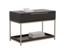 Calden Nightstand - LARGE GOLD CHARCOAL GREY
