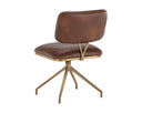 VIRTU SWIVEL DINING CHAIR - BRAVO COGNAC