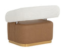 AGGIE SWIVEL LOUNGE CHAIR - MILLIKEN COGNAC RHEA LIGHT BARLEY