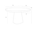 CELICA DINING TABLE - BLACK 55