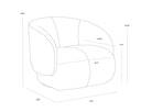 CAMIE SWIVEL LOUNGE CHAIR - Default Title
