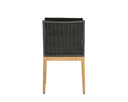 SORRENTO DINING CHAIR - NATURAL ARASHI BLACK
