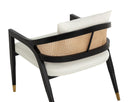 KIRSTEN LOUNGE CHAIR - LINOSO IVORY
