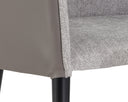 ASHER DINING ARMCHAIR - FLINT GREY NAPA TAUPE