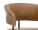 MARRIS BARSTOOL - GUNMETAL MILLIKEN COGNAC