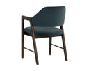 MILTON DINING ARMCHAIR - SMOKE ACACIA MEG DUSTY TEAL