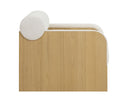 COBURN LOUNGE CHAIR - RUSTIC OAK ECLIPSE WHITE