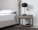 Calden Nightstand - SMALL BLACK TAUPE