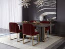 NEVIN DINING CHAIR - MERLOT