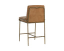 LATHAN COUNTER STOOL - TAN LEATHER