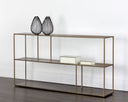 EIFFEL LOW BOOKCASE - LARGE ANTIQUE BRASS