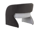 ROSALIA LOUNGE CHAIR - MINA LIGHT GREY MEG ASH