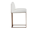 DEAN COUNTER STOOL - ANTIQUE BRASS CANTINA WHITE