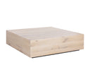 FREZCO COFFEE TABLE - SQUARE LIGHT OAK
