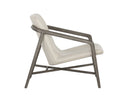 CINELLI LOUNGE CHAIR - ASH GREY ASTORIA CREAM LEATHER