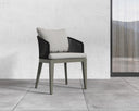 CAPRI DINING ARMCHAIR - SMOKE GREY COPACABANA MARBLE