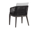 CAPRI DINING ARMCHAIR - SMOKE GREY COPACABANA MARBLE