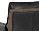 MAUTI ARMCHAIR - DISTRESSED BROWN CORTINA BLACK LEATHER