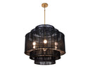 ALYSSA CHANDELIER - BLACK JUTE