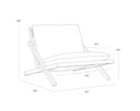 BARI LOUNGE CHAIR - NATURAL STINSON WHITE