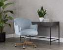 KARINA OFFICE CHAIR - CORNFLOWER BLUE SKY