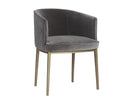 CORNELLA DINING ARMCHAIR - BLUSH GREY