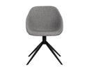 MCCOY SWIVEL DINING CHAIR - NIGHTFALL BLACK NOVEMBER GREY