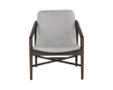 CINELLI LOUNGE CHAIR - DISTRESSED BROWN SALOON LIGHT GREY LEATHER