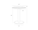 MERANO BAR TABLE - ROUND BLACK