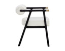 SOVA DINING ARMCHAIR - BLACK COPENHAGEN WHITE