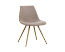 LIPA DINING CHAIR - ANTIQUE BRONZE BELFAST OYSTER SHELL PORPOISE