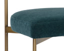 SENECA DINING CHAIR - ANTIQUE BRASS DANNY TEAL