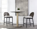CALANDRI COUNTER STOOL - BLACK LOUIS CREAM